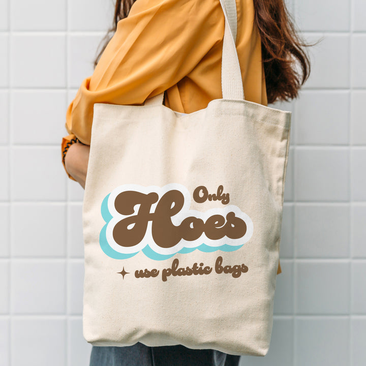 Funny canvas tote bag with printed slogan by Papersalt